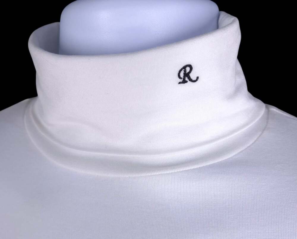 Raf Simons Archive Redux R Turtleneck US M EU 48 Mens White Tee $310 - Picture 3 of 9